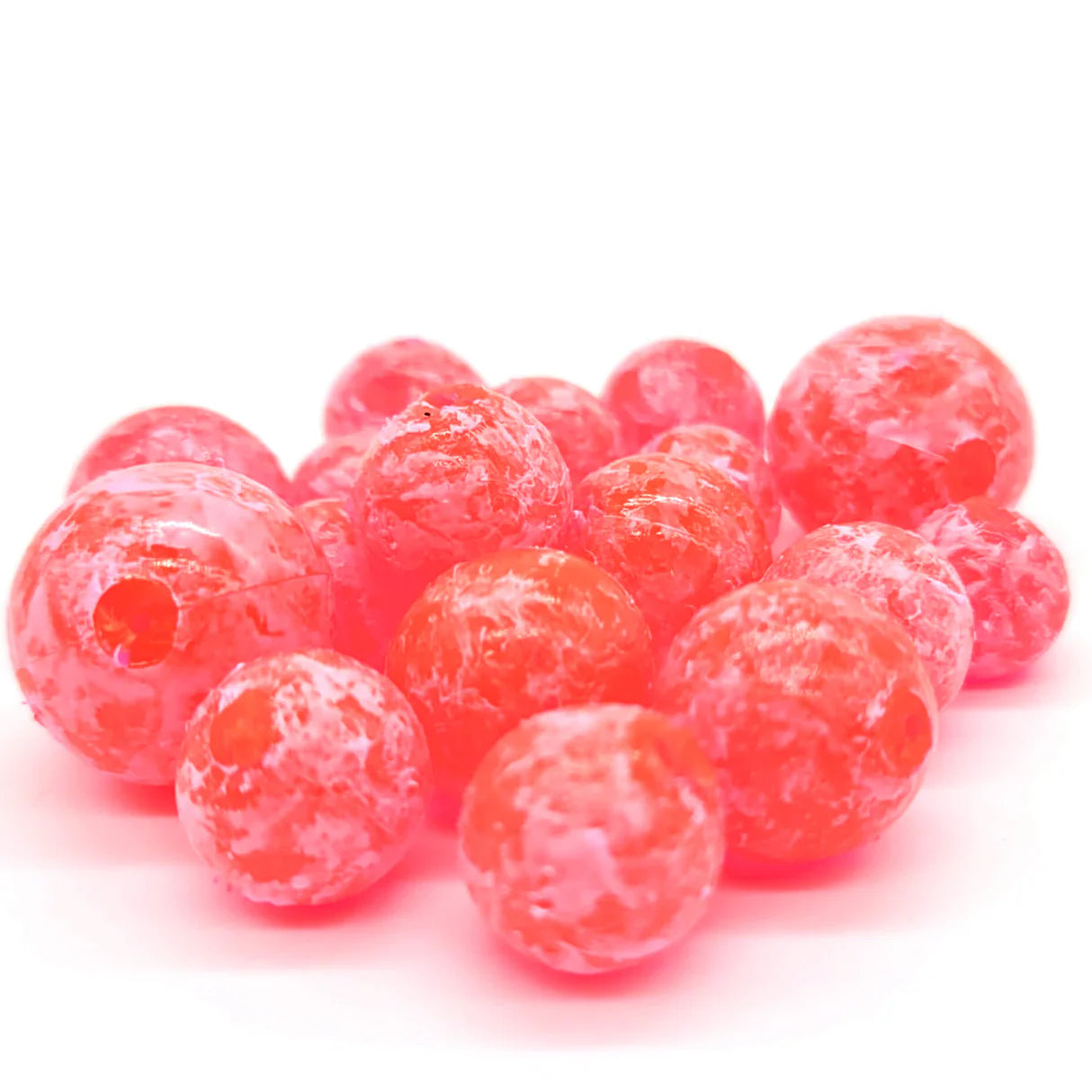 BnR Tackle Soft Beads Mottled Red